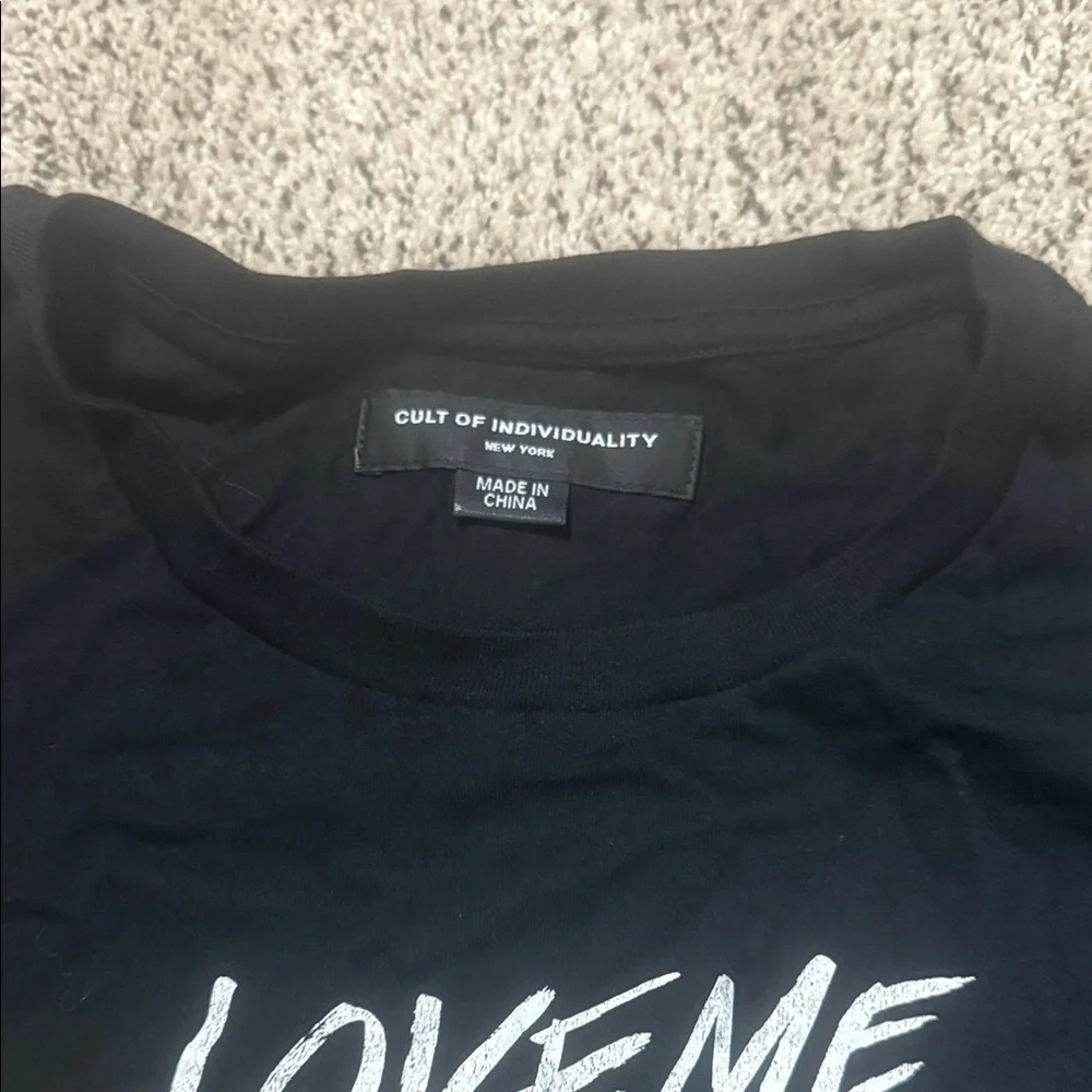 Cult of Individuality Black Tee with Colorful Graphic - Picture 2 of 3